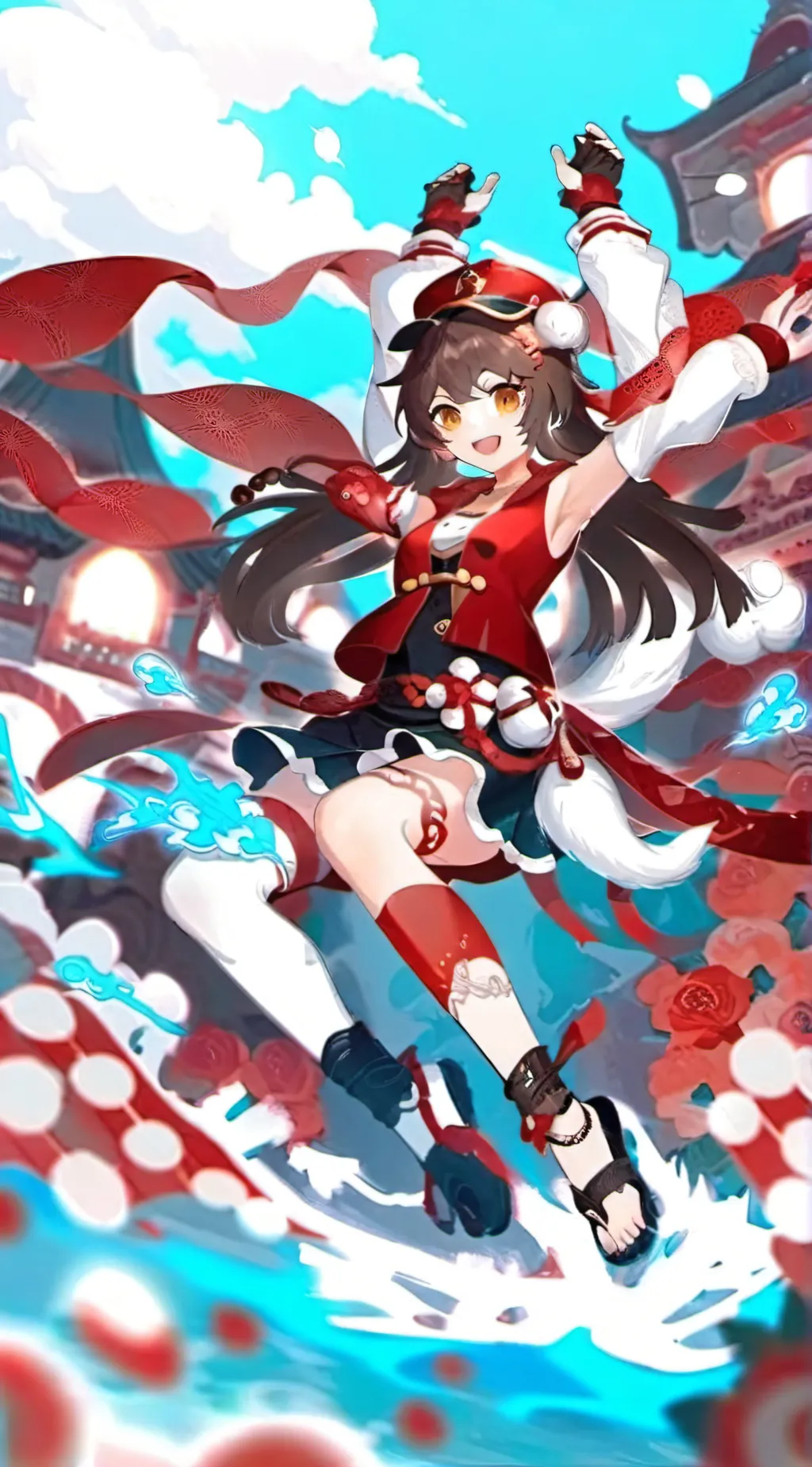ai character: Amber background