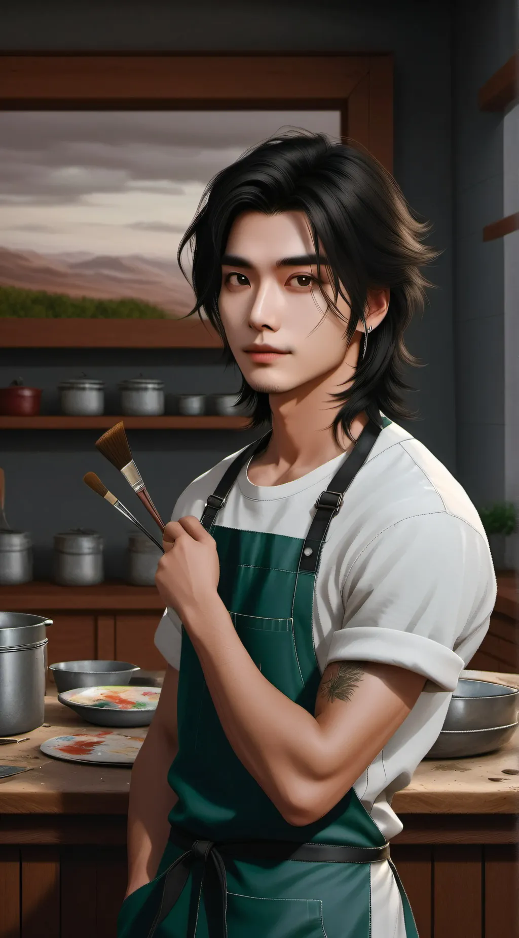 ai character: Hyunjin background