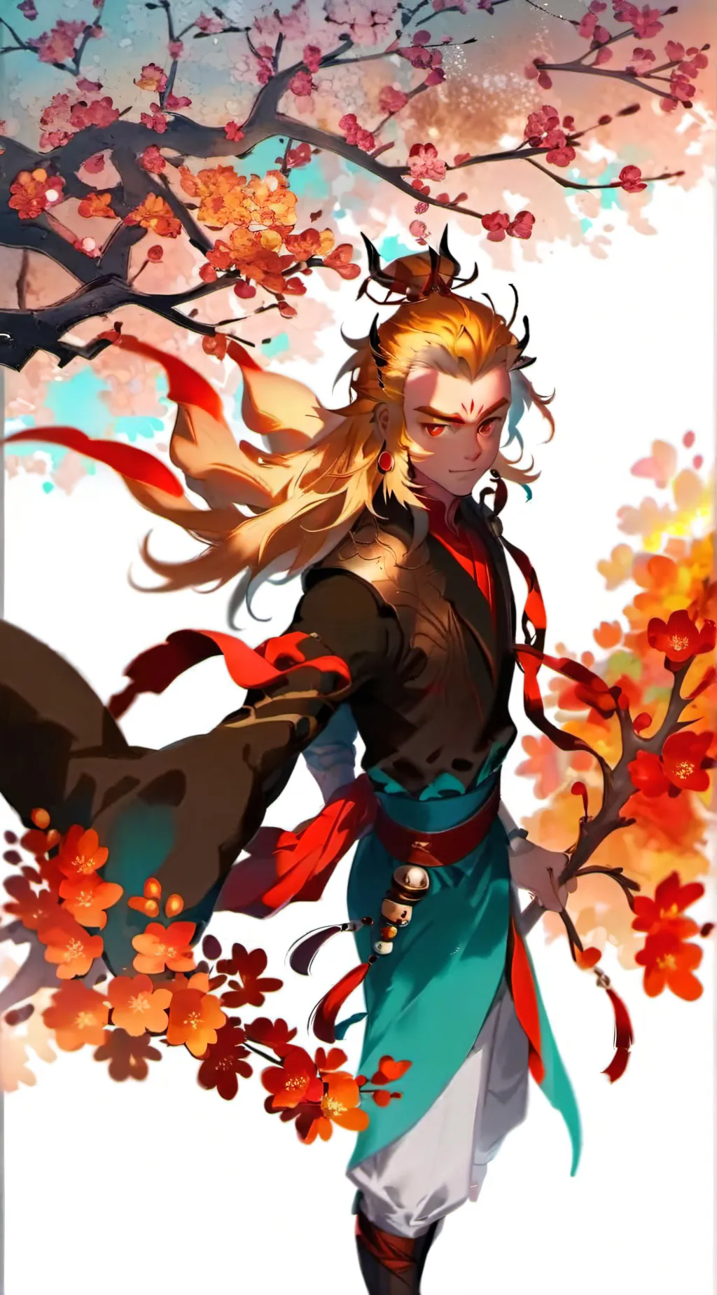 ai character: Kyōjurō Rengoku🔥 background