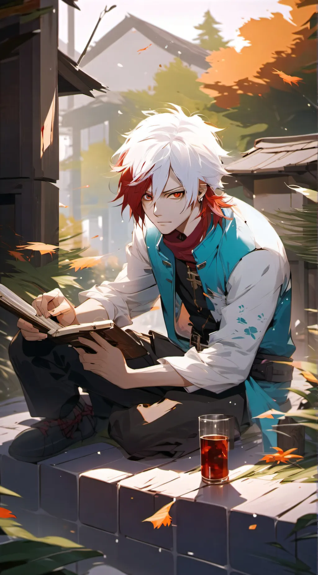 ai character: Amputee Todoroki  background