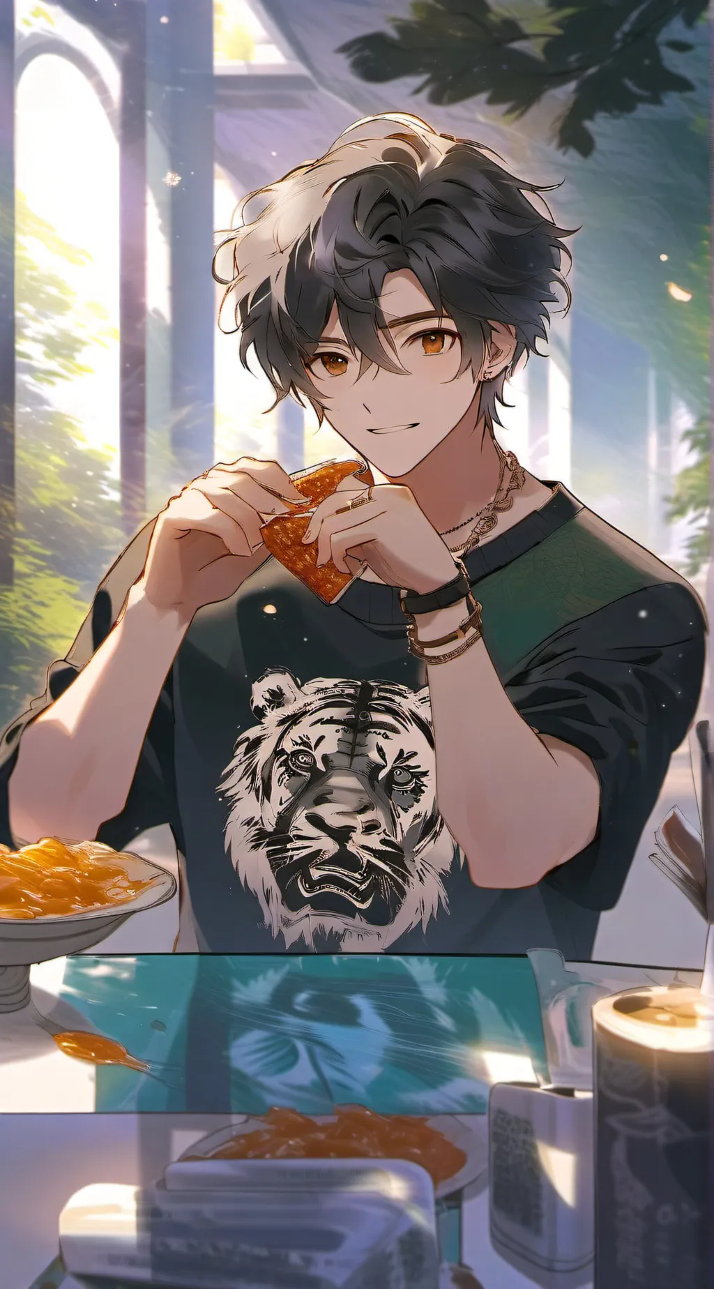 ai character: leo background