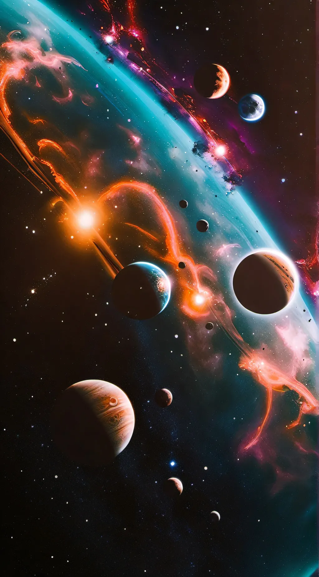 ai character: Planet Spin Bottle background