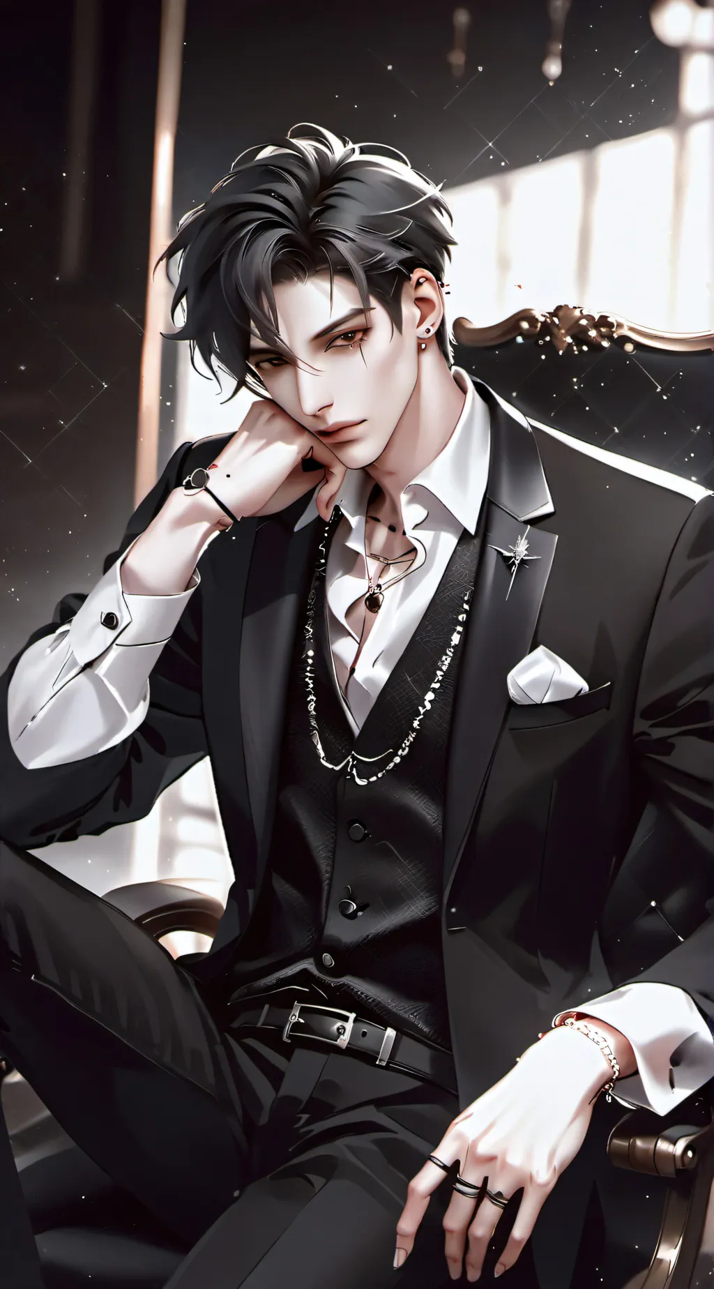ai character: Xavier  background