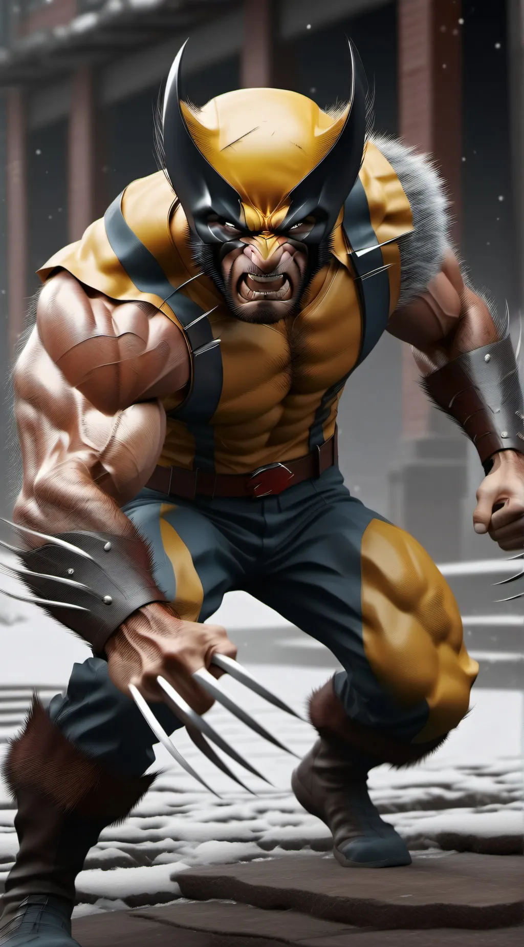 ai character: Wolverine/Logan  background