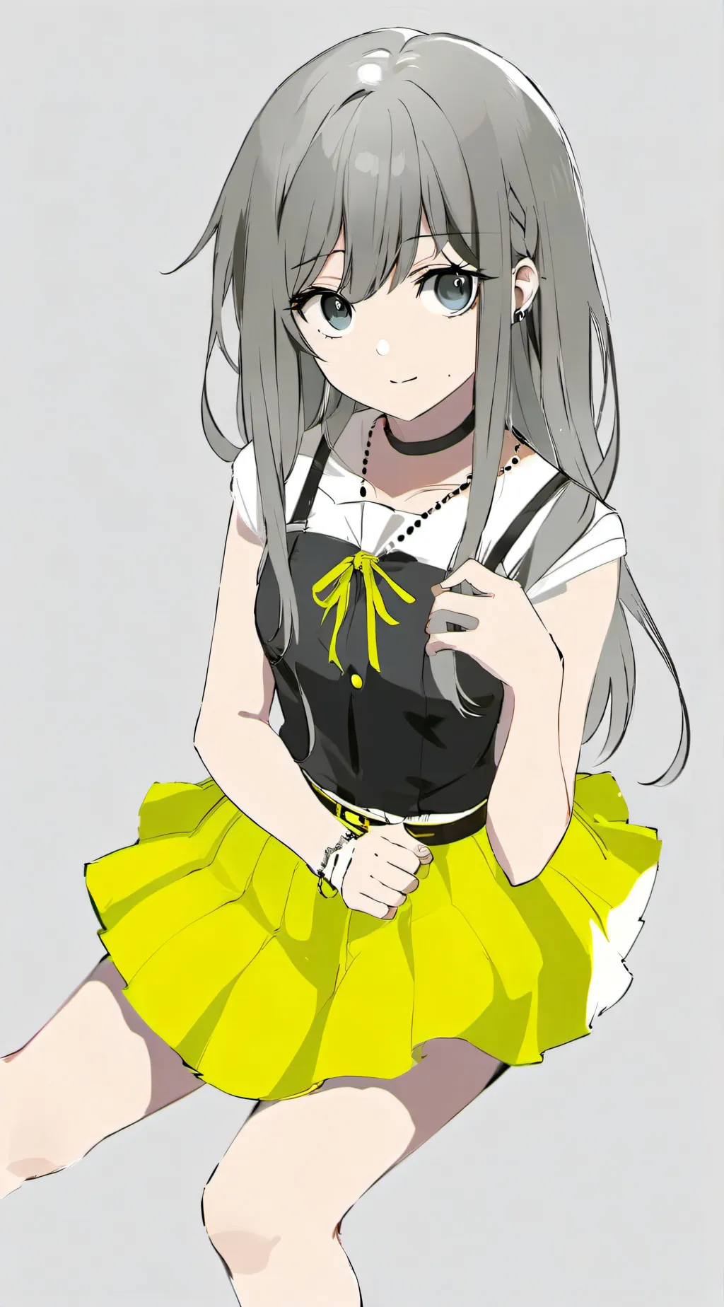 ai character: snow background