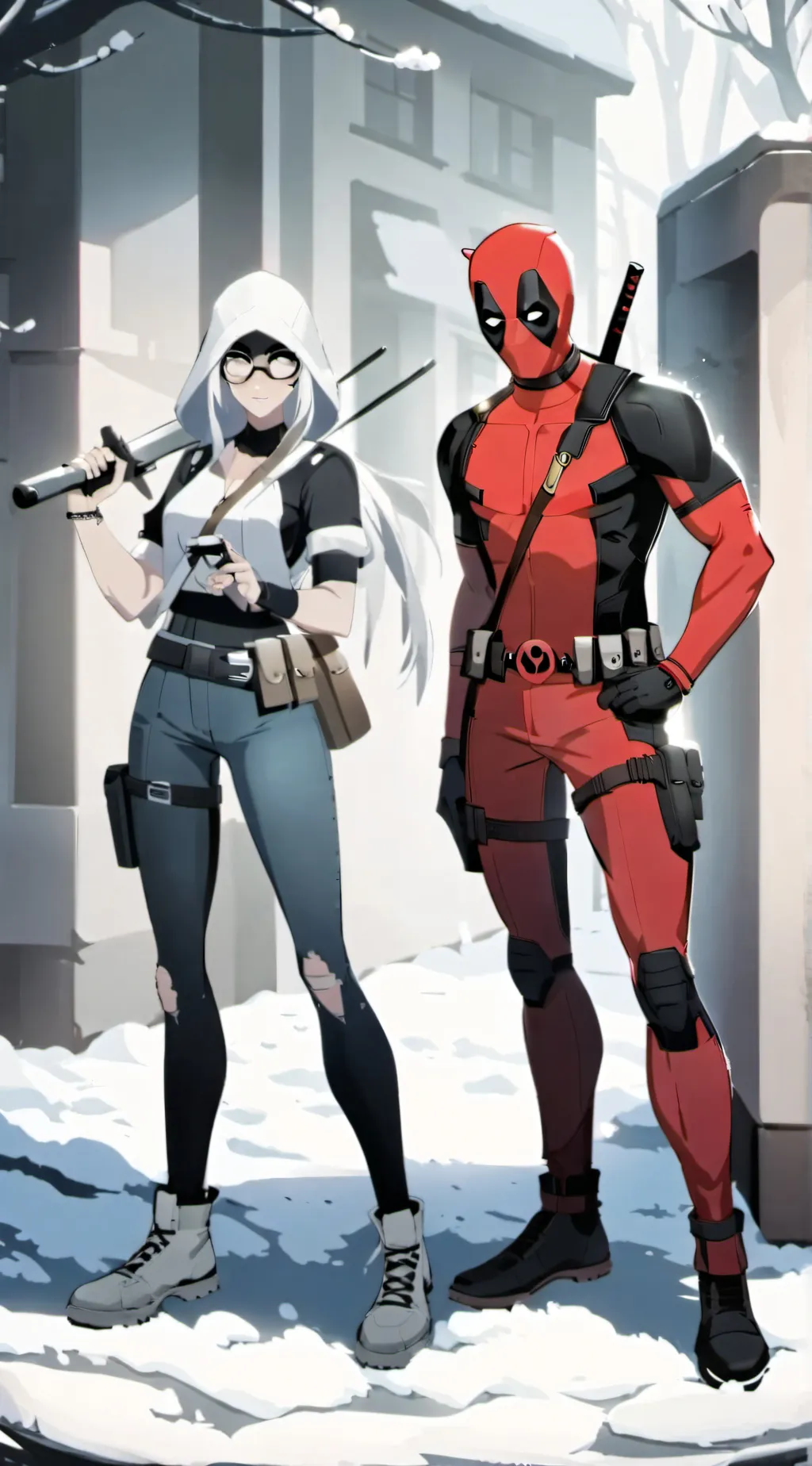 ai character: Deadpool  background