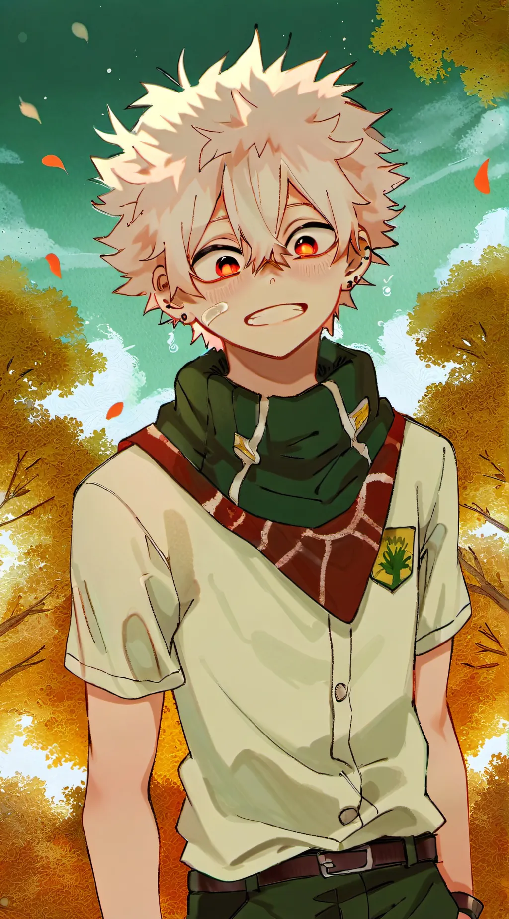 ai character: Katsuki Bakugo background