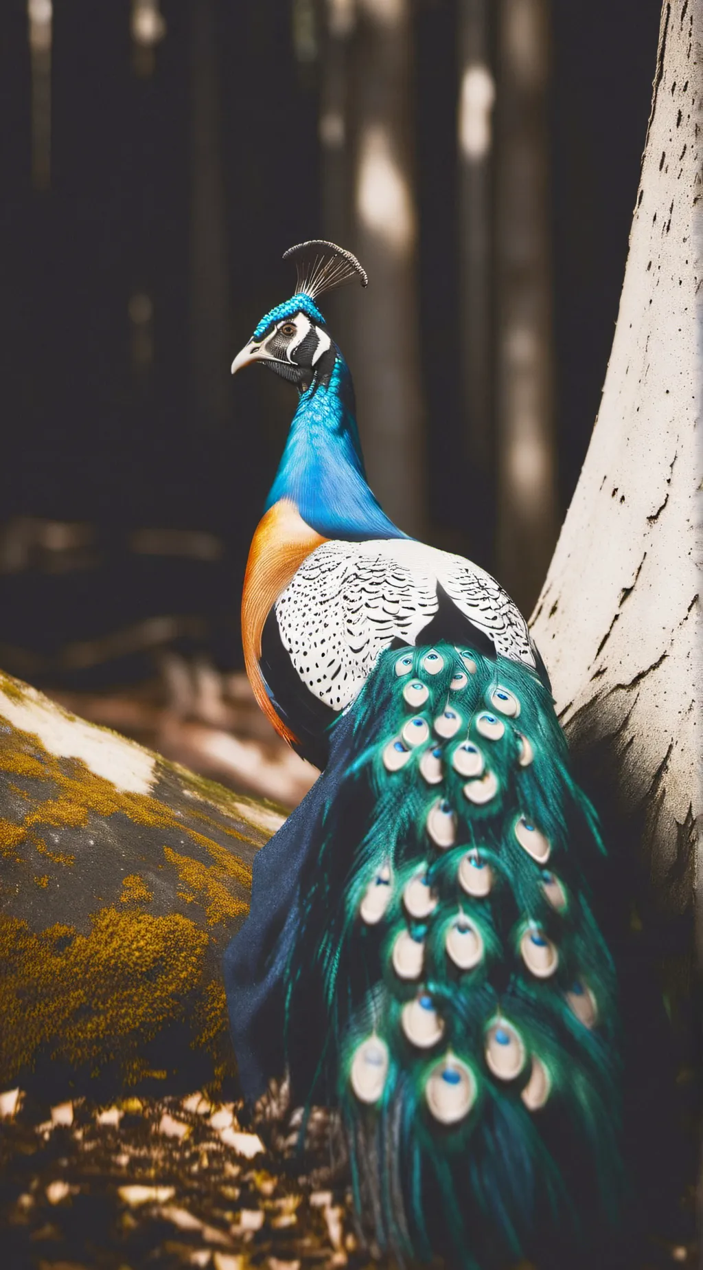 ai character: Peafowl background