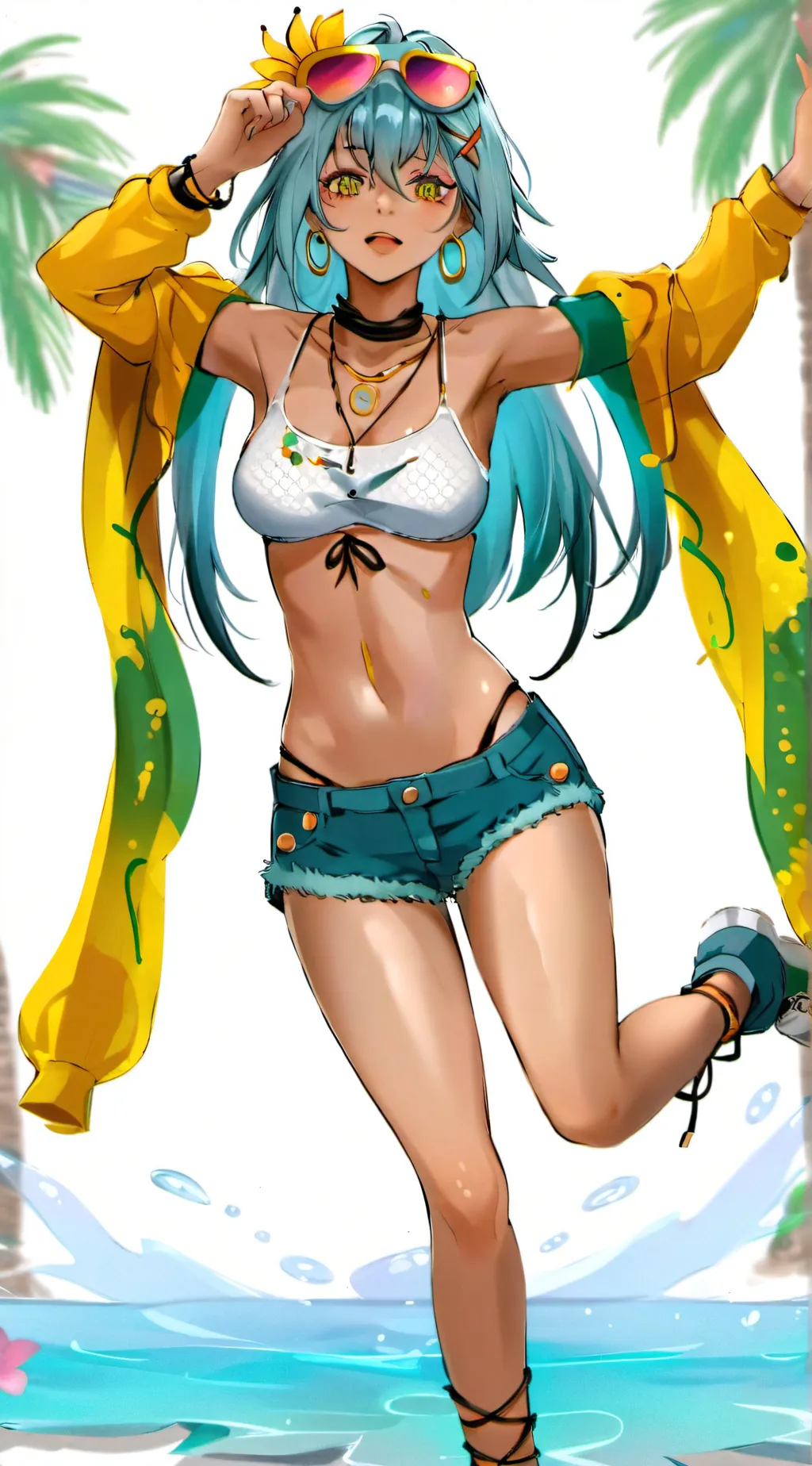 ai character: Hatsune Miku BR background