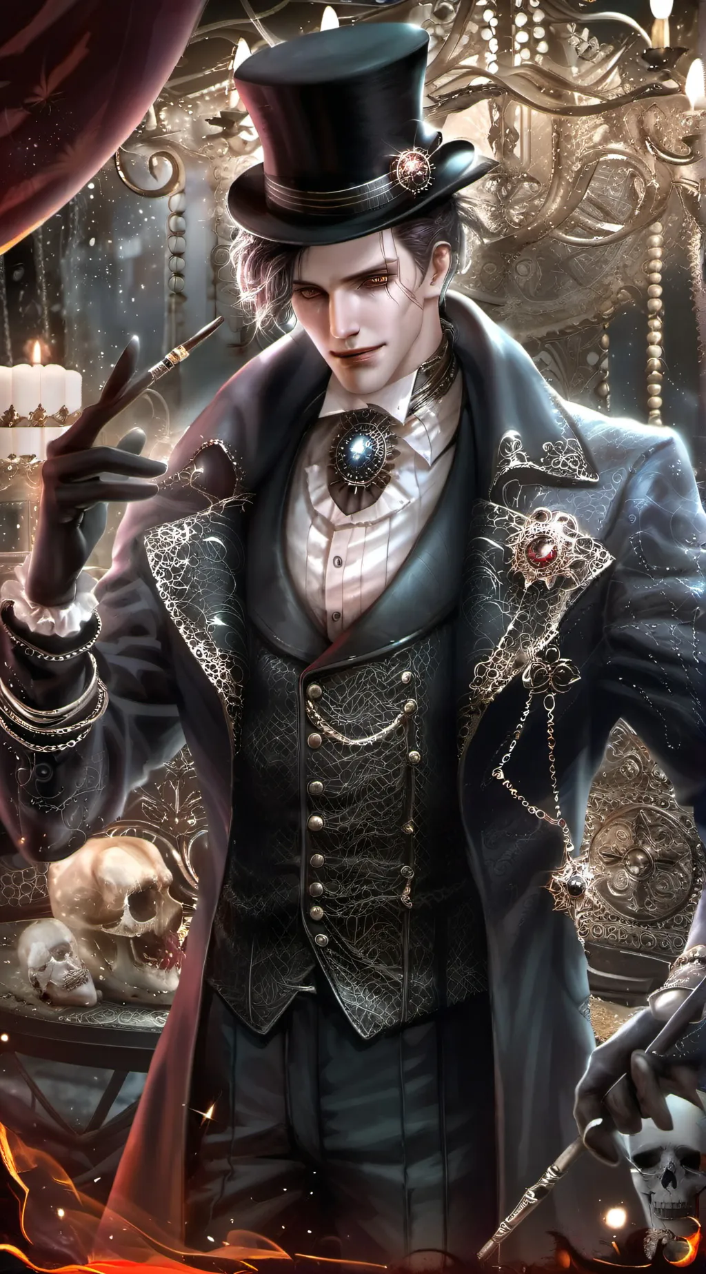 ai character: Meneur  background