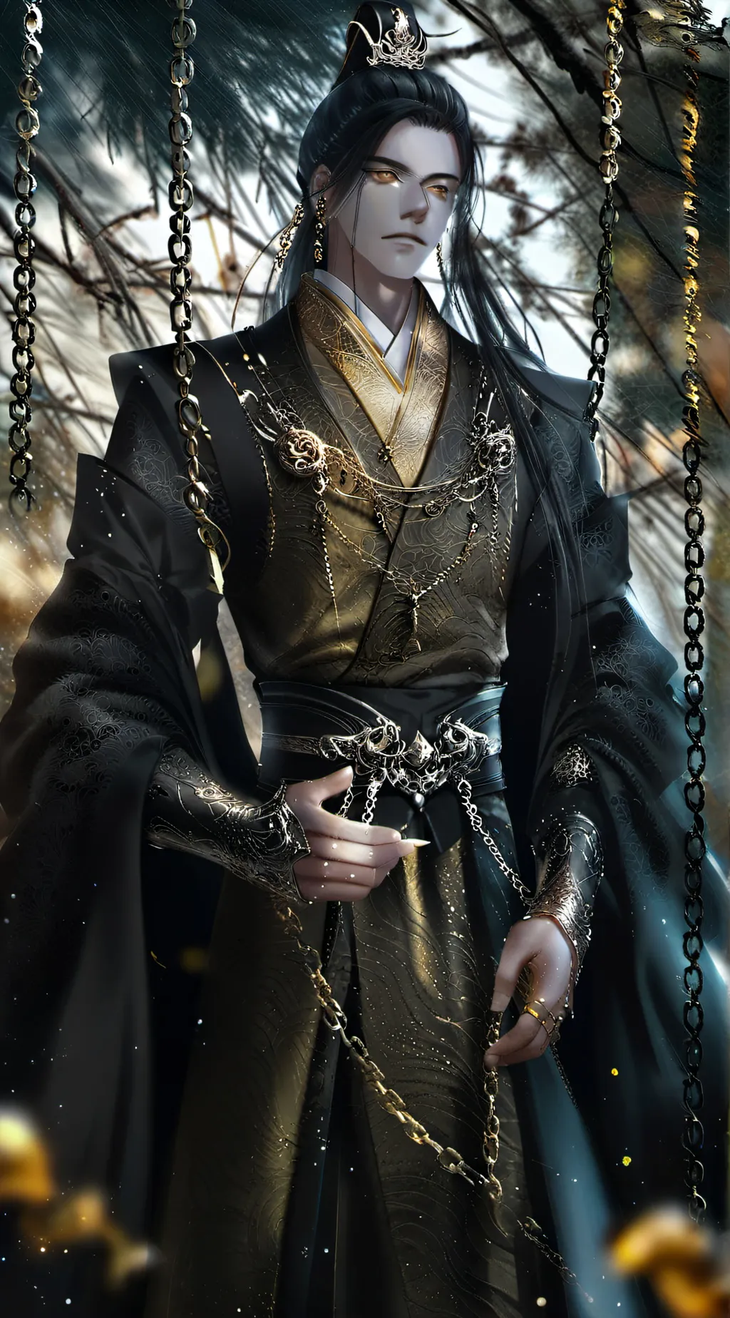 ai character: He Xuan  background