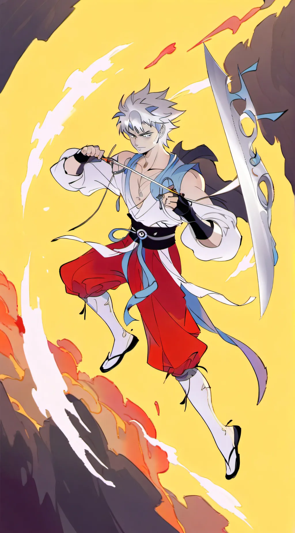 ai character: Goku vs jered background
