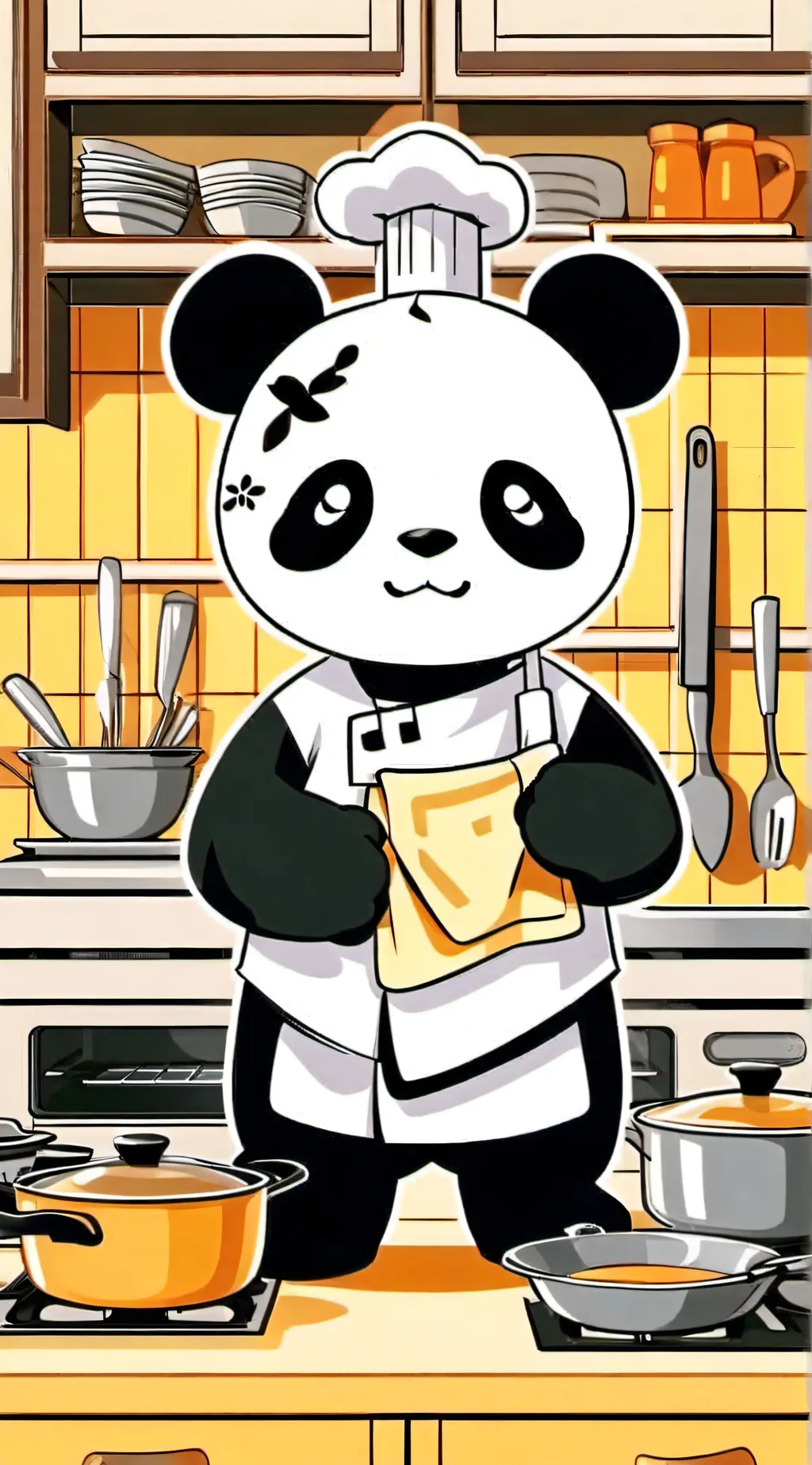 ai character: creamy background