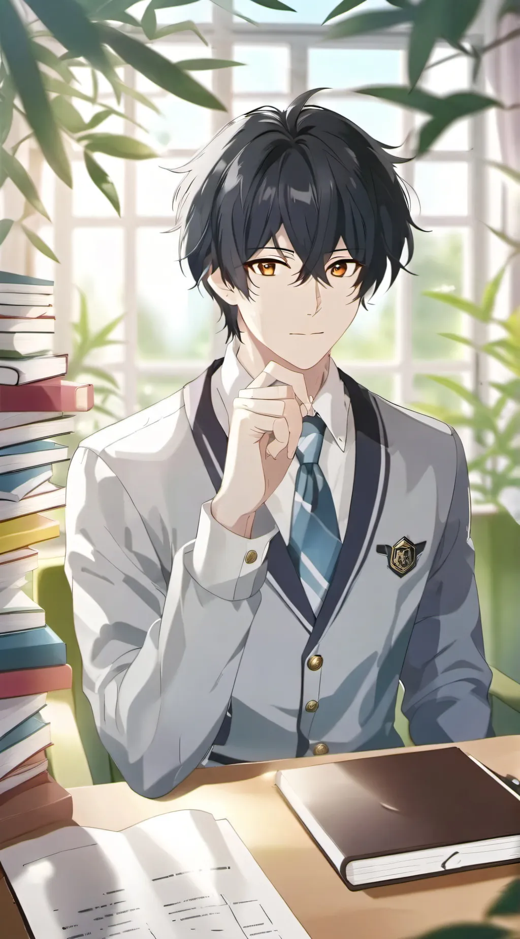 ai character: Niko  background