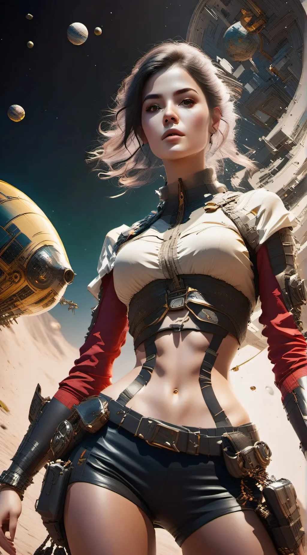 ai character: Aurora background