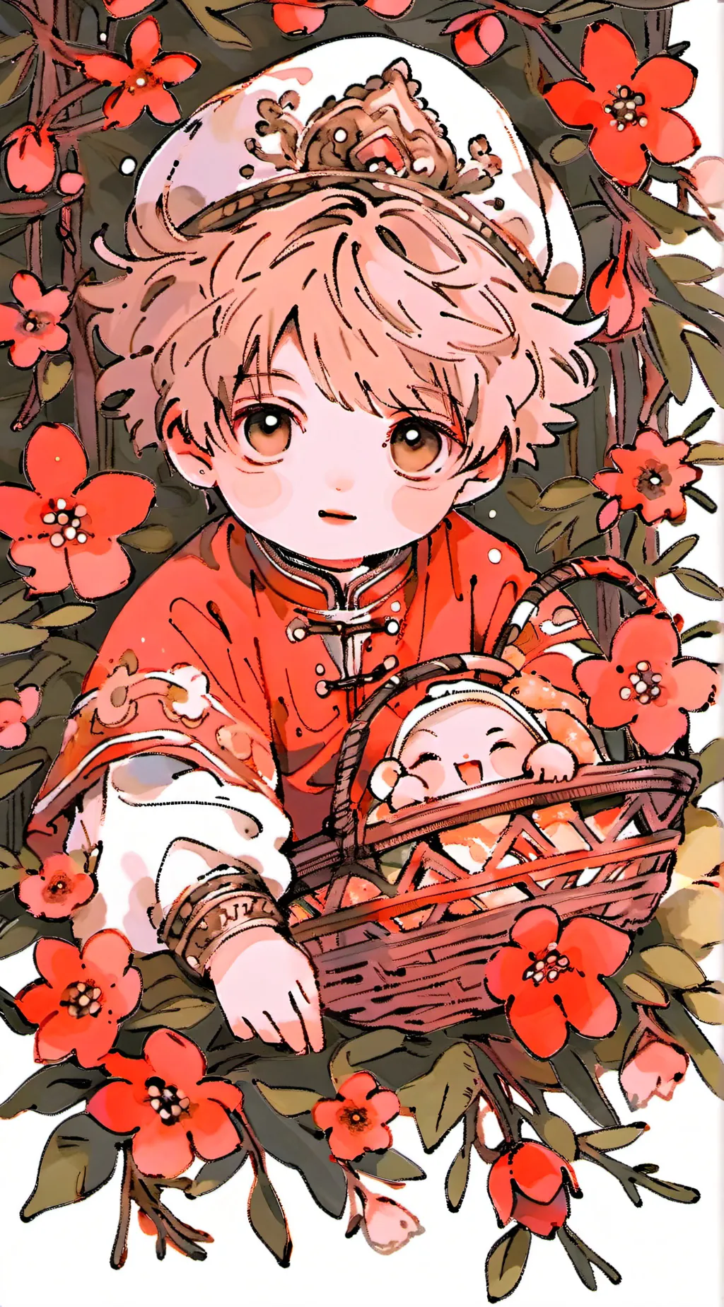 ai character: kny as  background