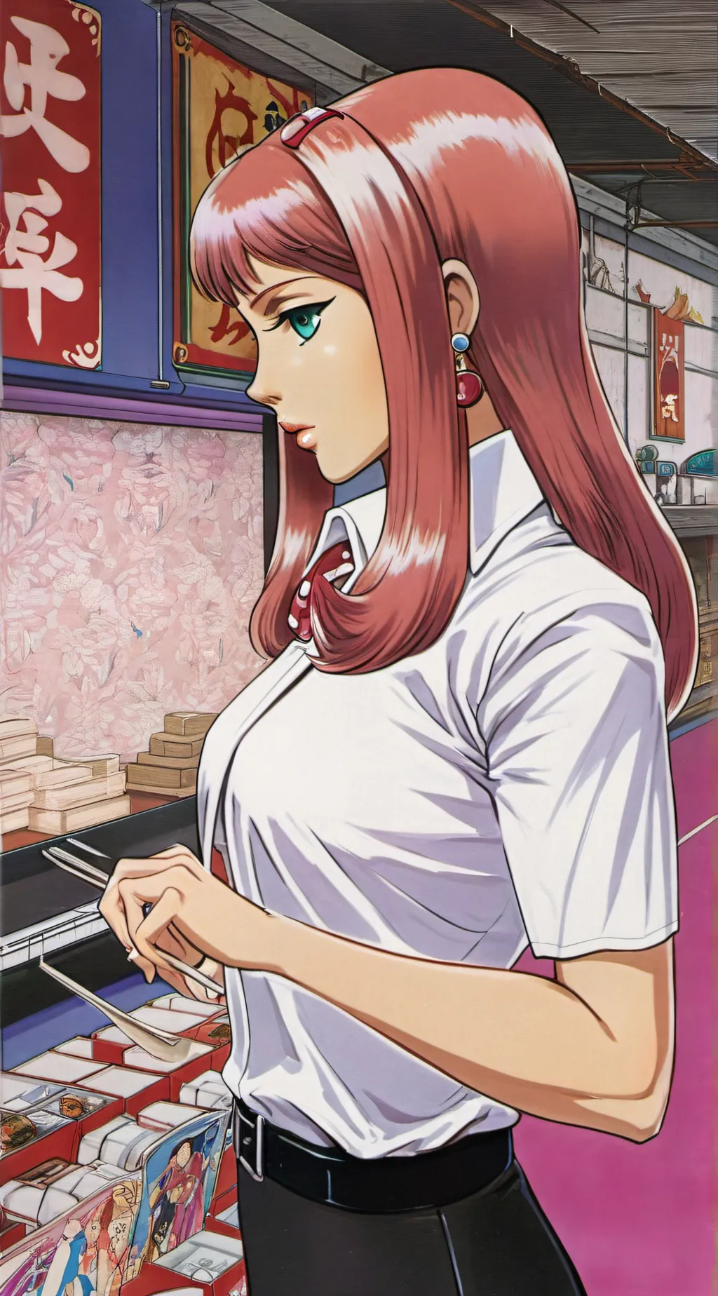 ai character: Brittany underwear background