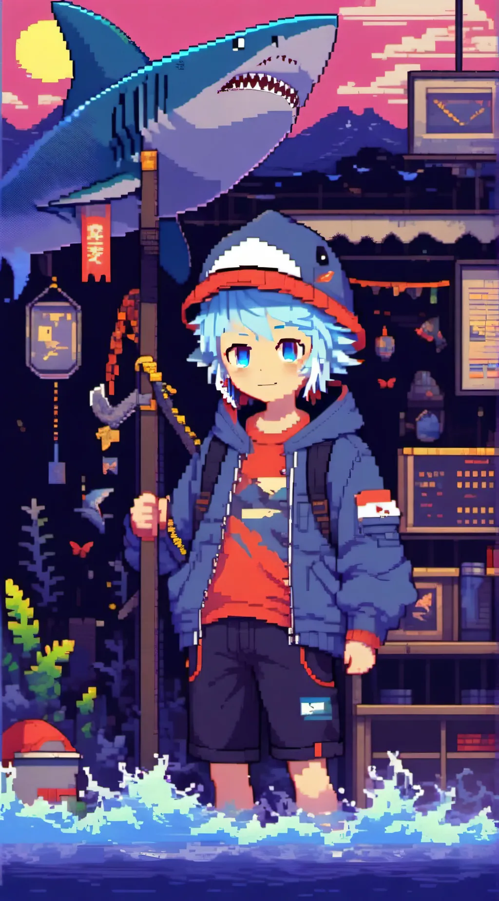 ai character: im fiji background