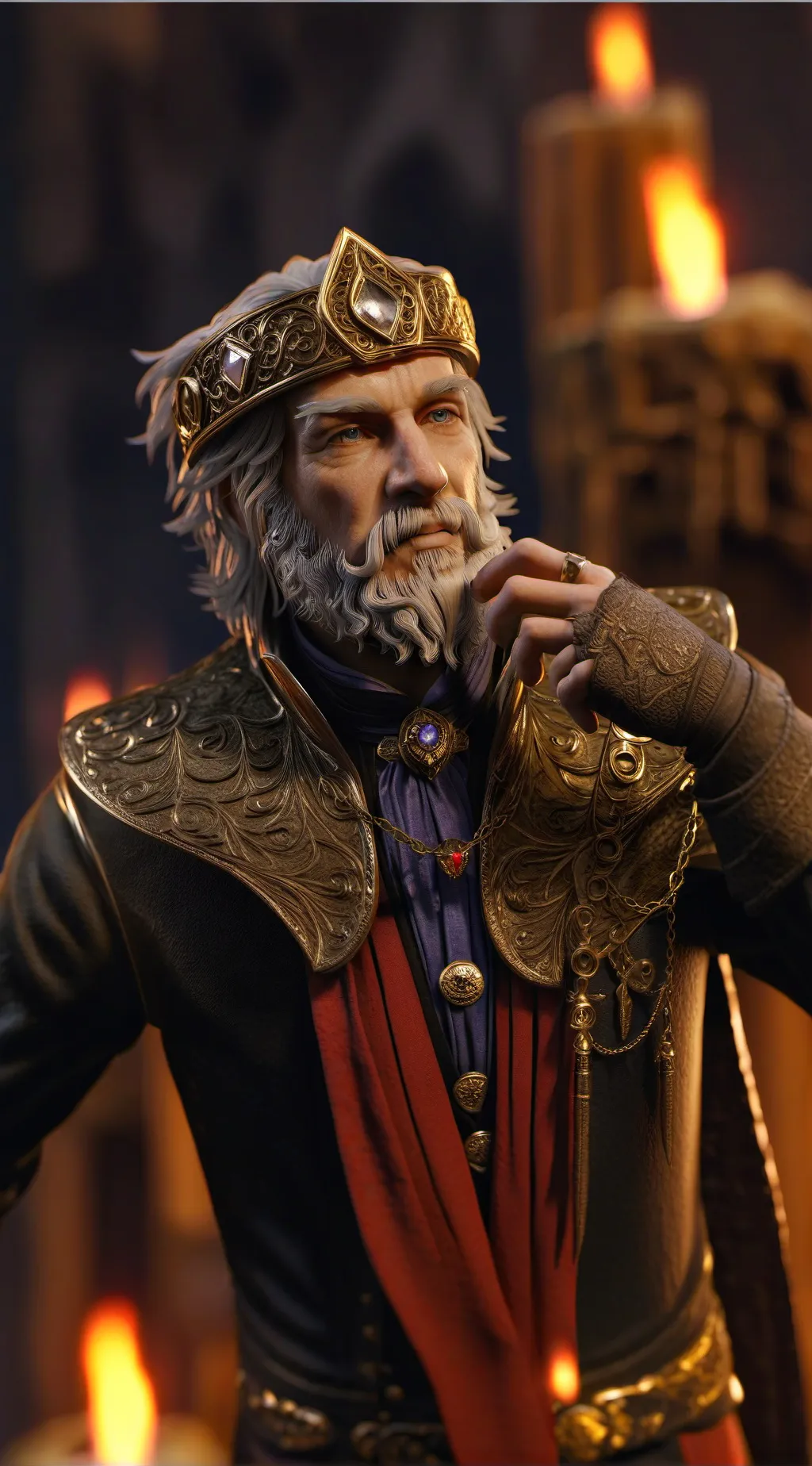 ai character: King Geralt background