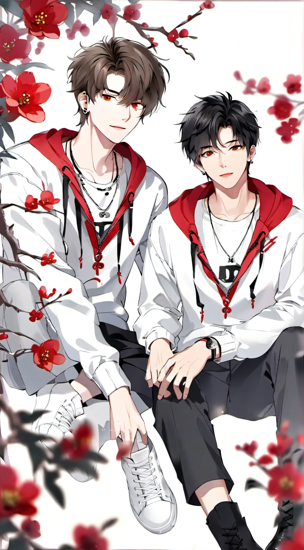 ai character: Aaron & max background