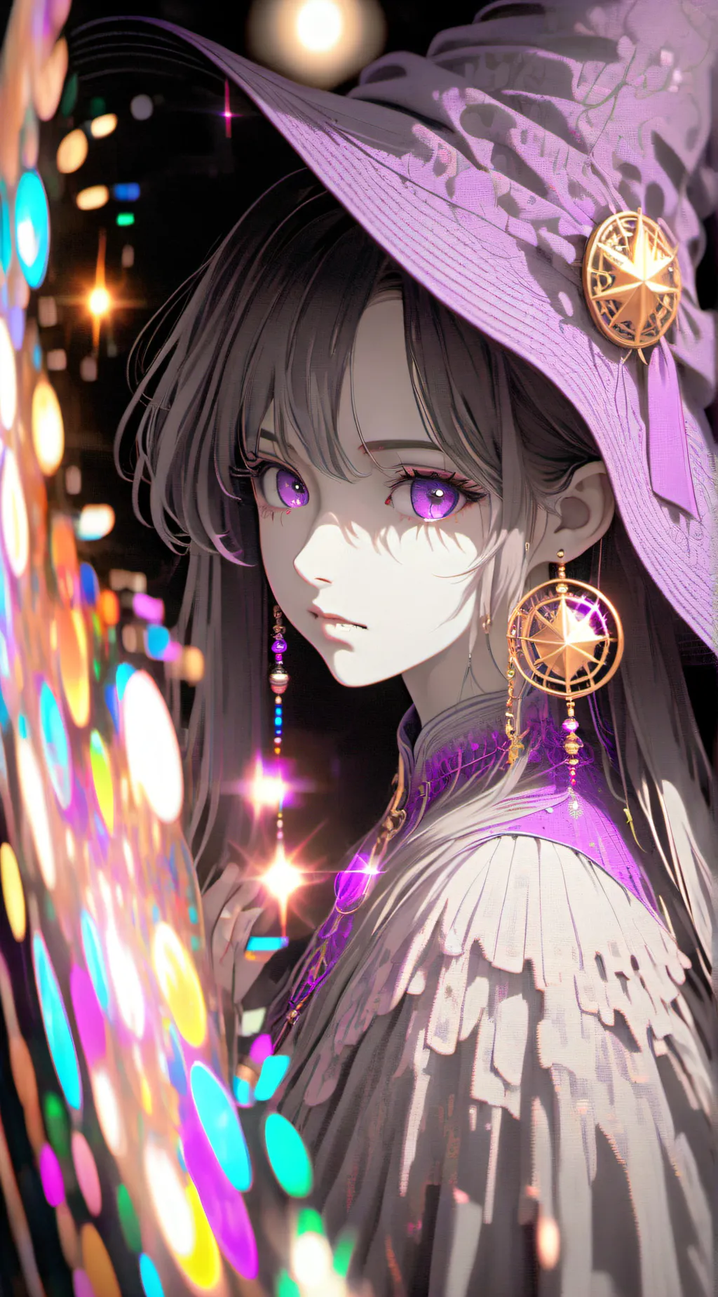 ai character: Glow background