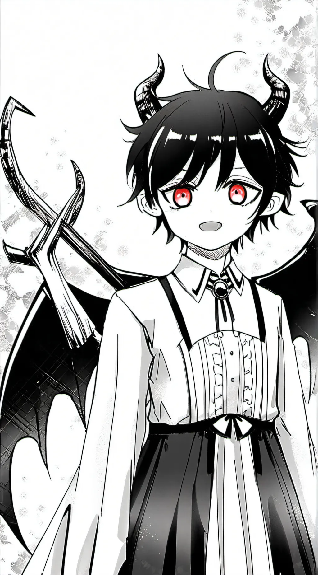 ai character: Azazel×♡ background