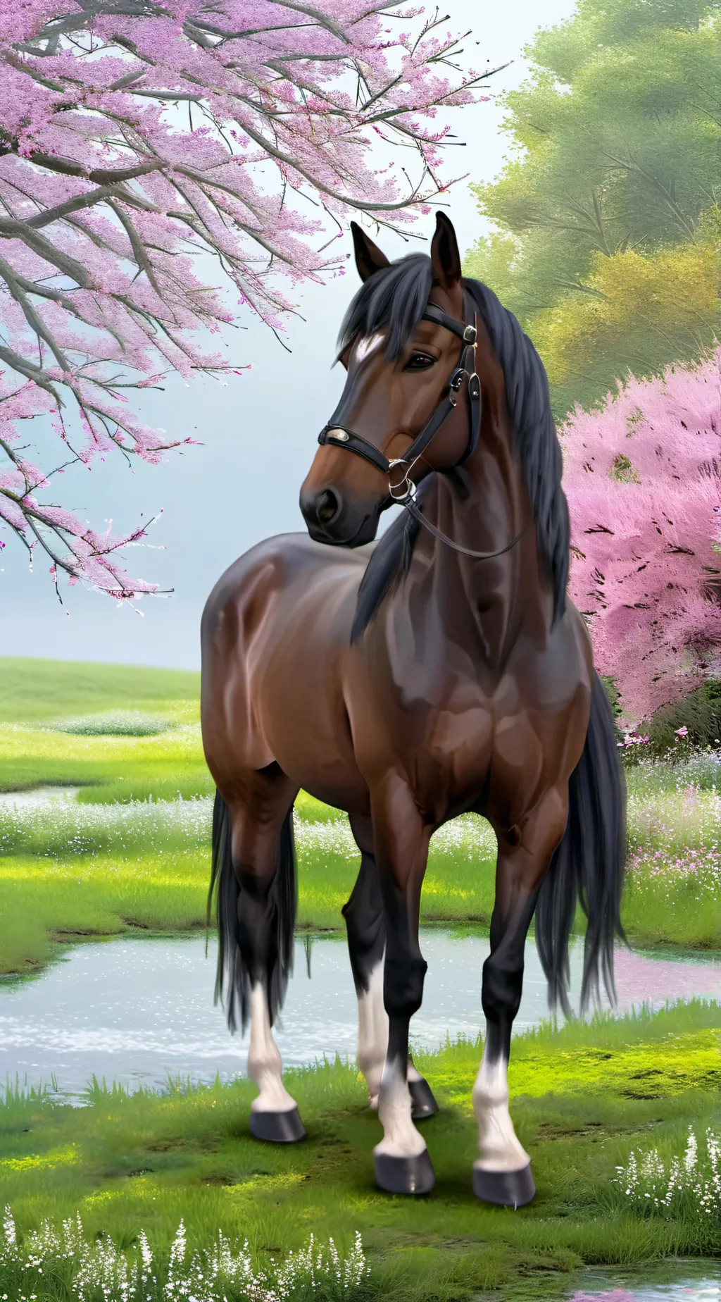 ai character: Horse background