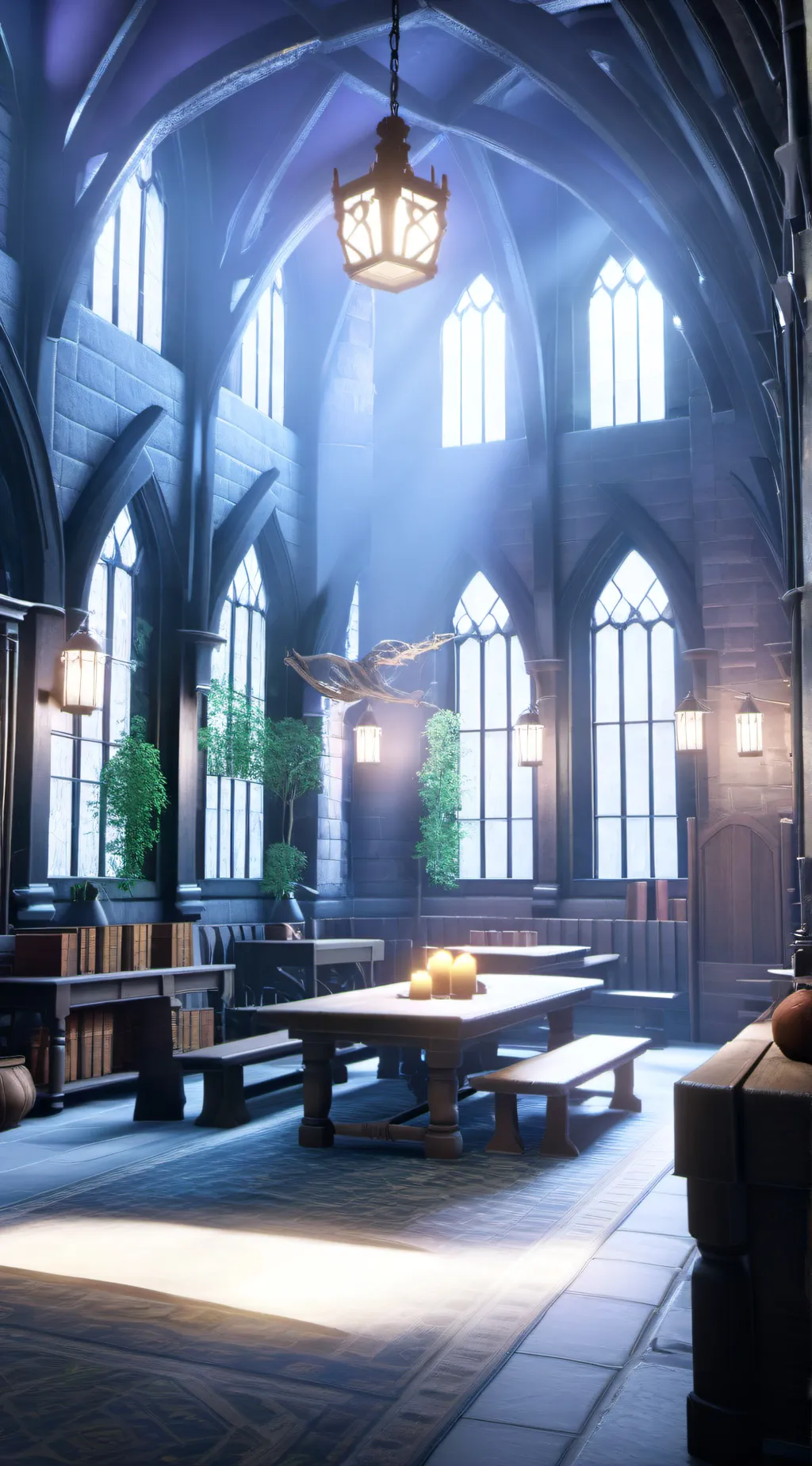 ai character: hogwarts  background