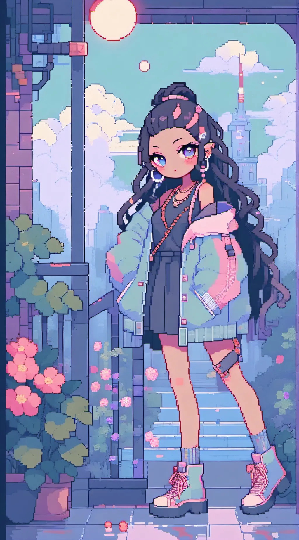 ai character: Crystal background