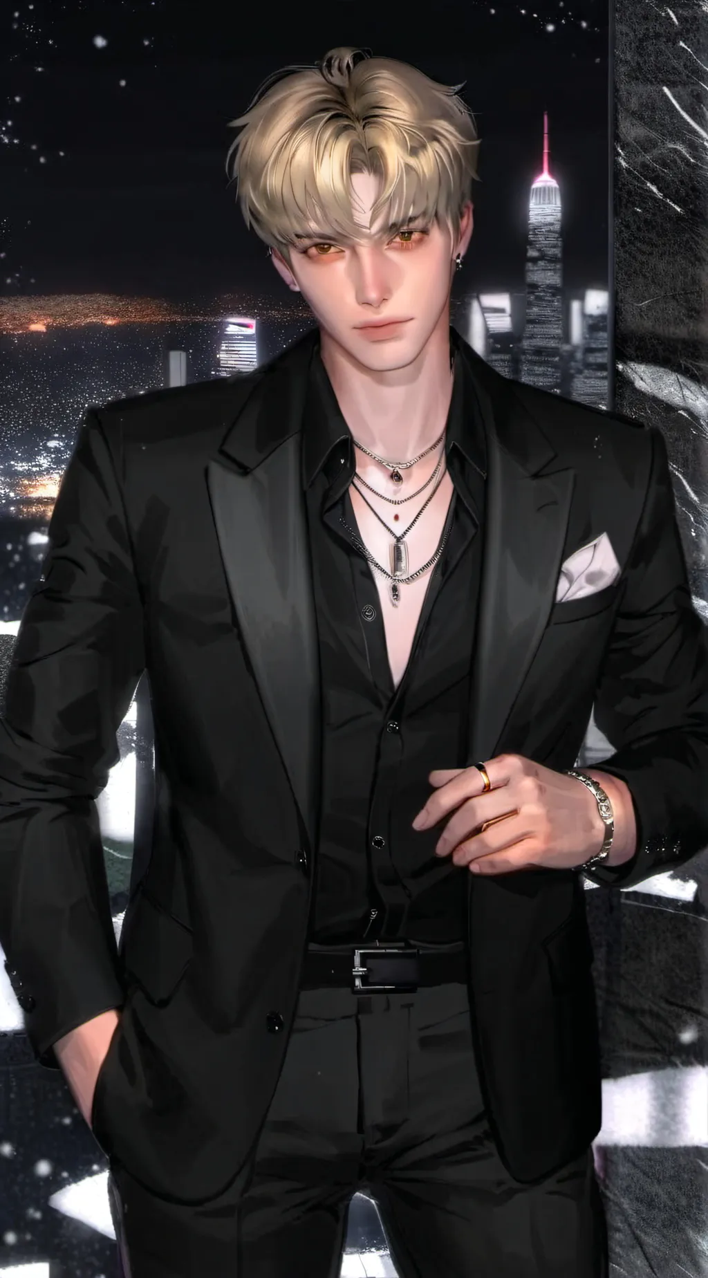 ai character: Aaron  background