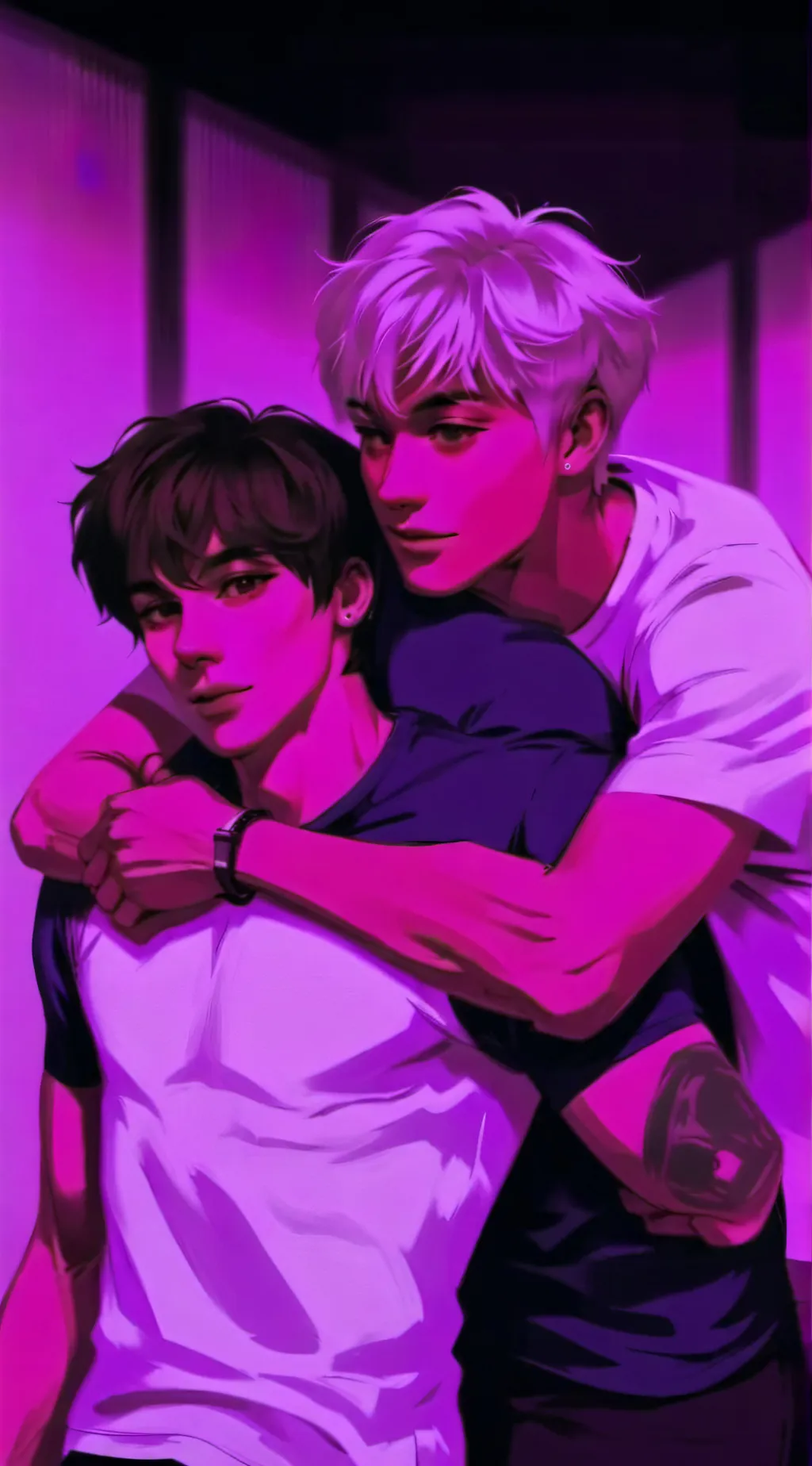ai character: Sam and colby background