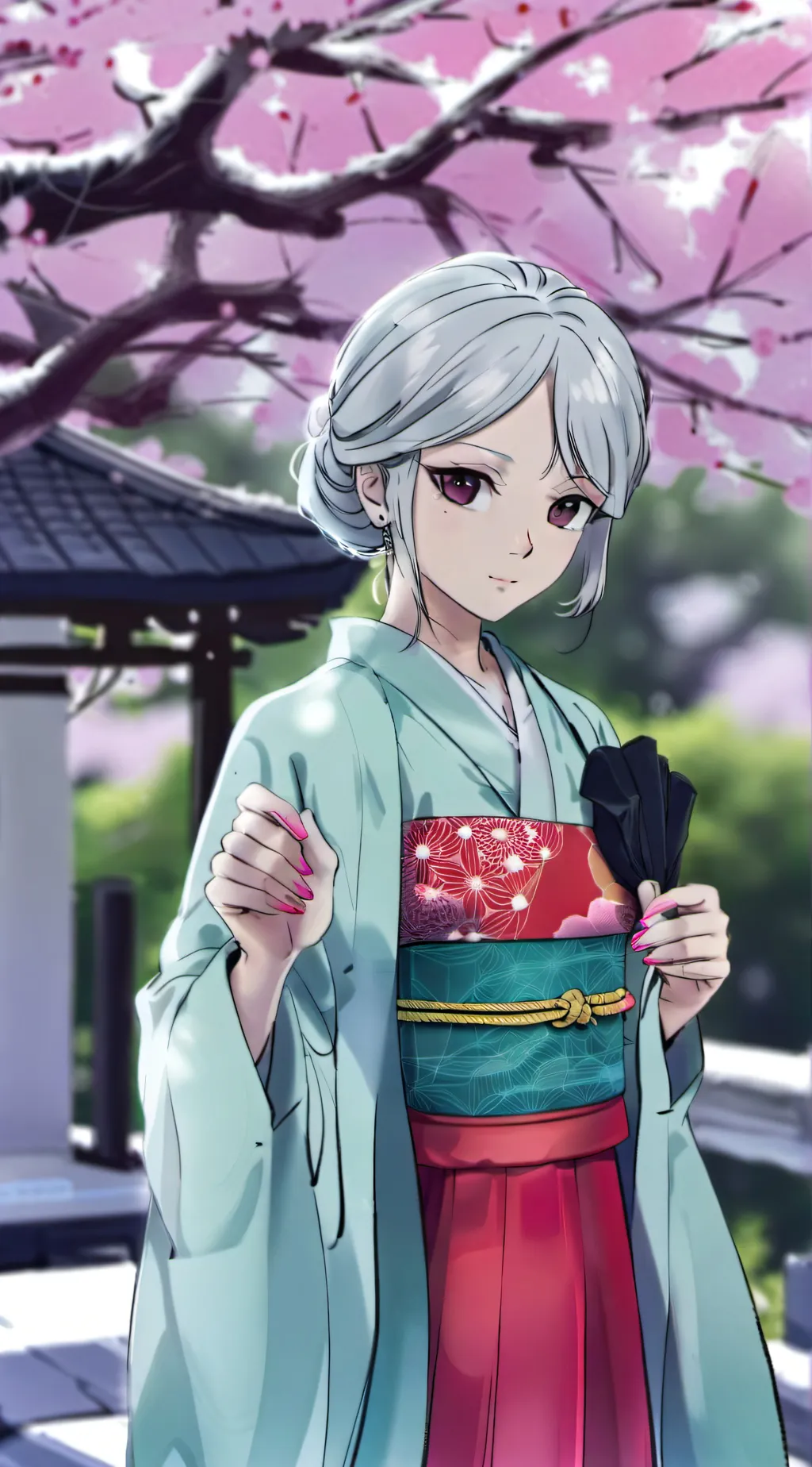 ai character: Amané Himigori background