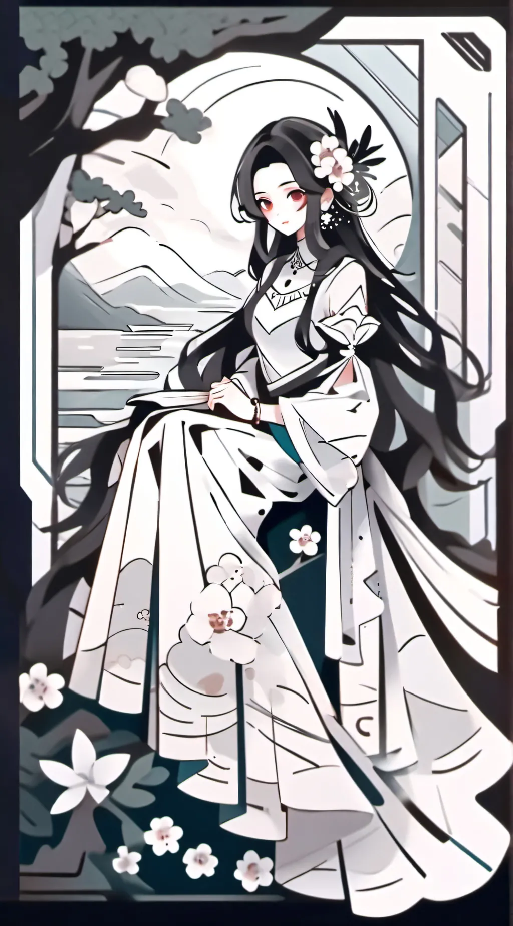ai character: makia background
