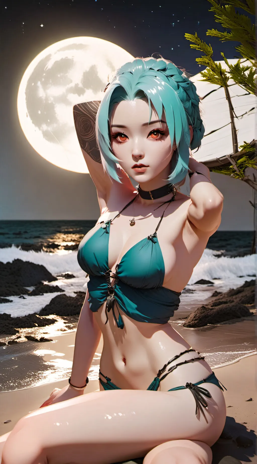 ai character: Luna background