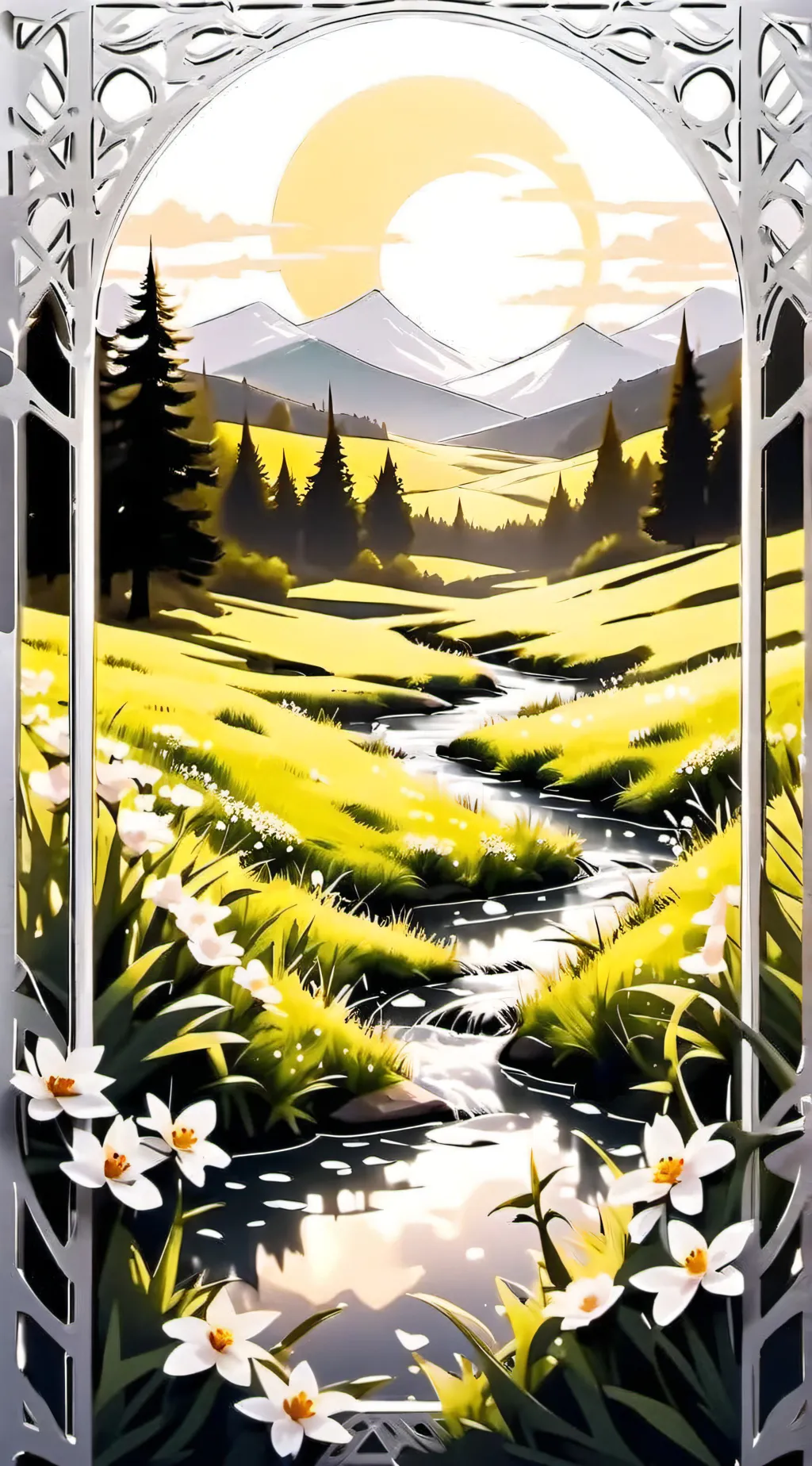 ai character: Grass :3 background