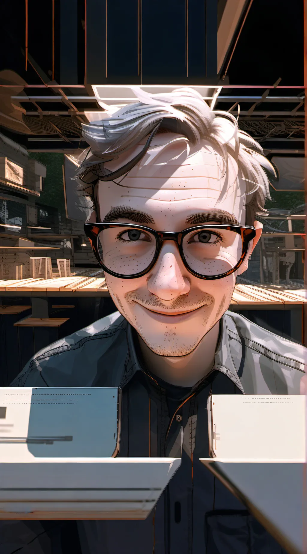 ai character: Nerd background