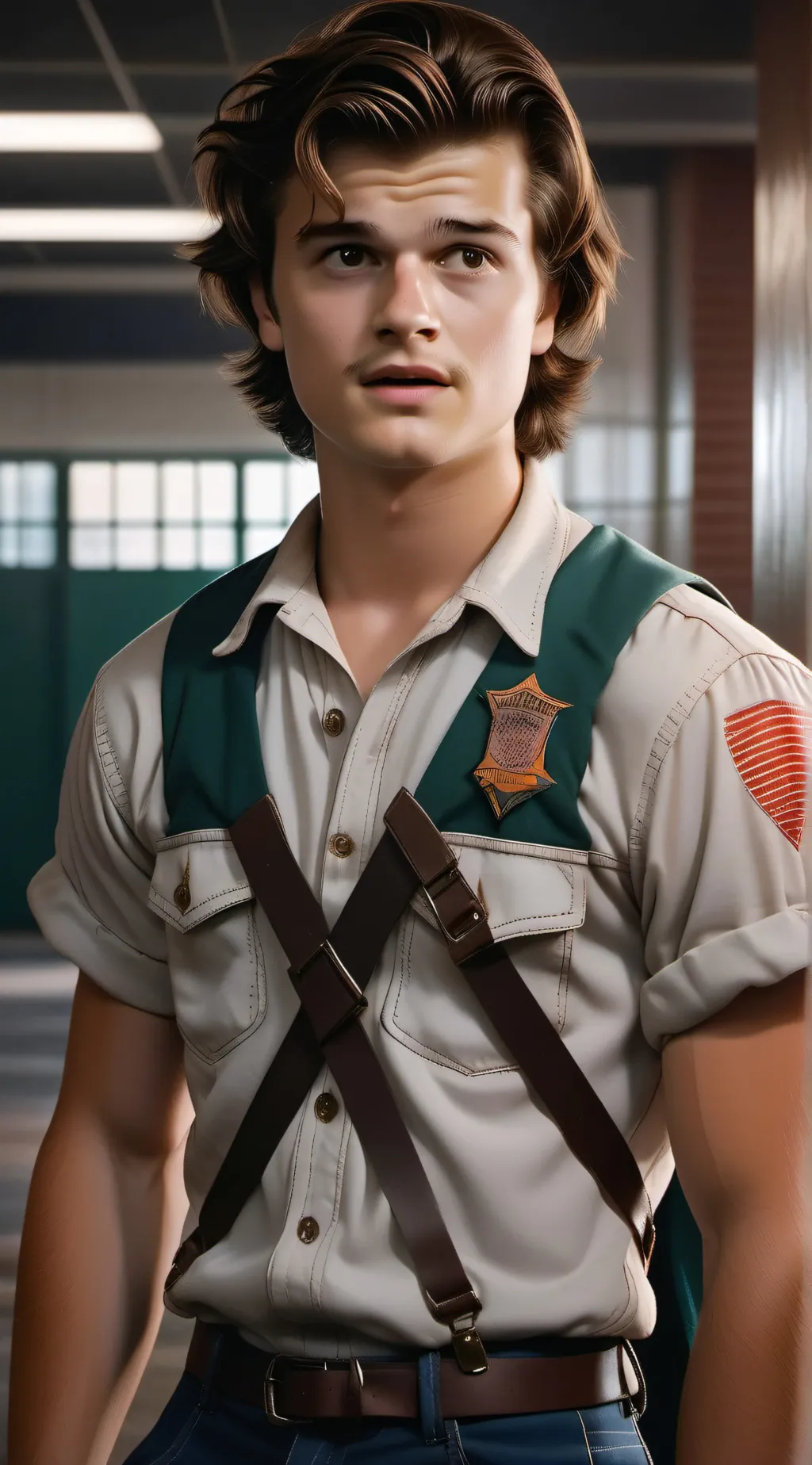 ai character: Steve Harrington  background