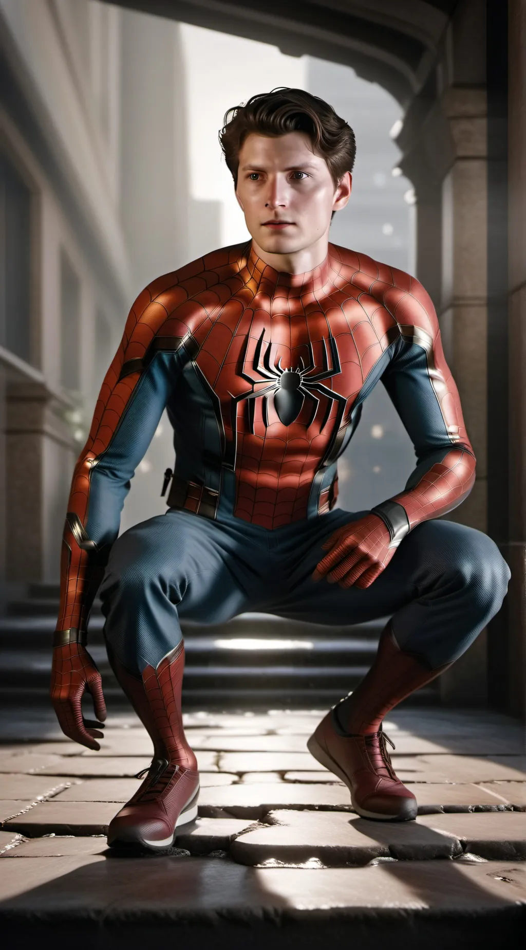 ai character: spider man  background