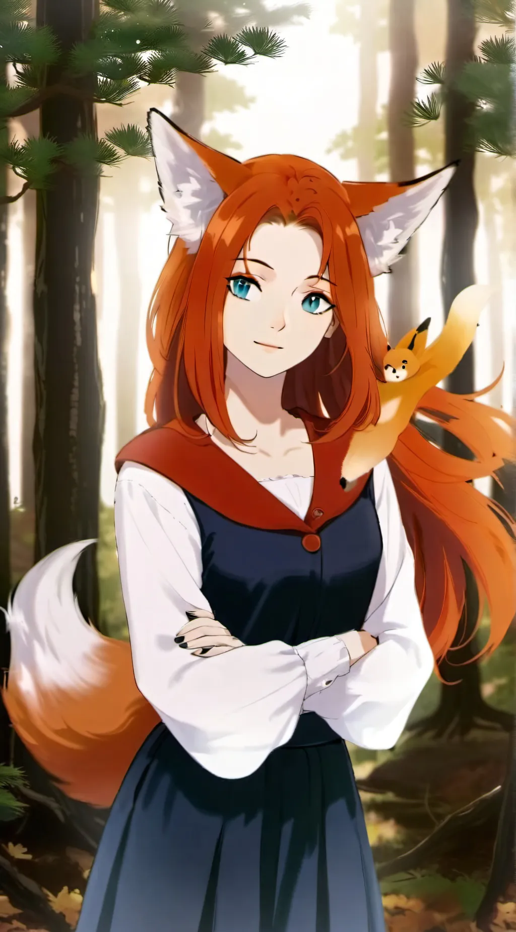 ai character: Ginger background