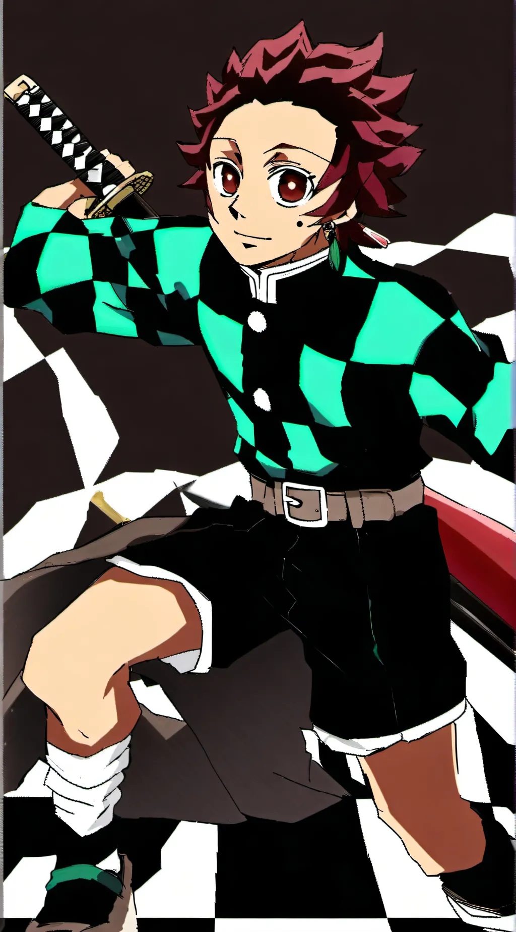 ai character: tanjiro background