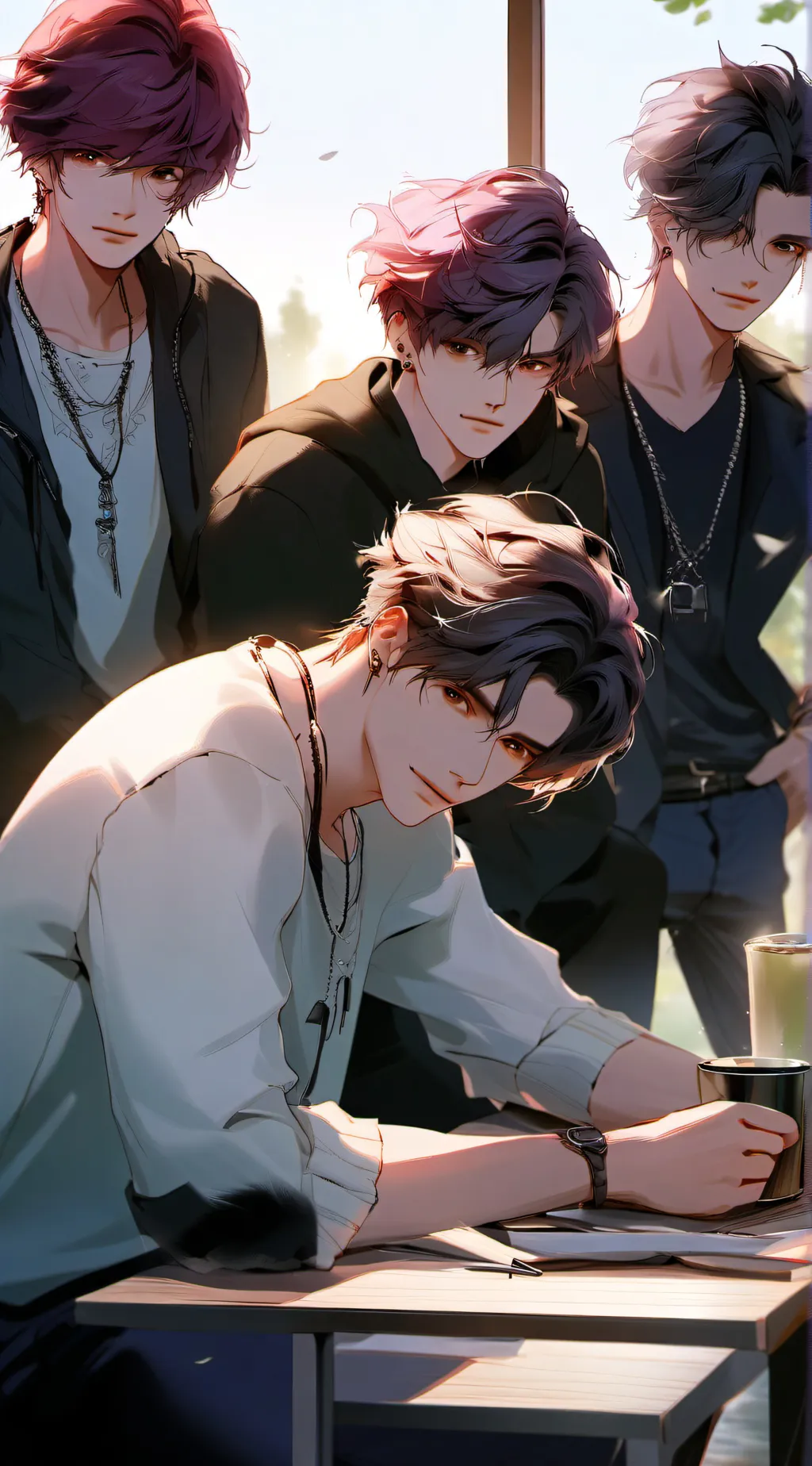 ai character: Best Friends  background