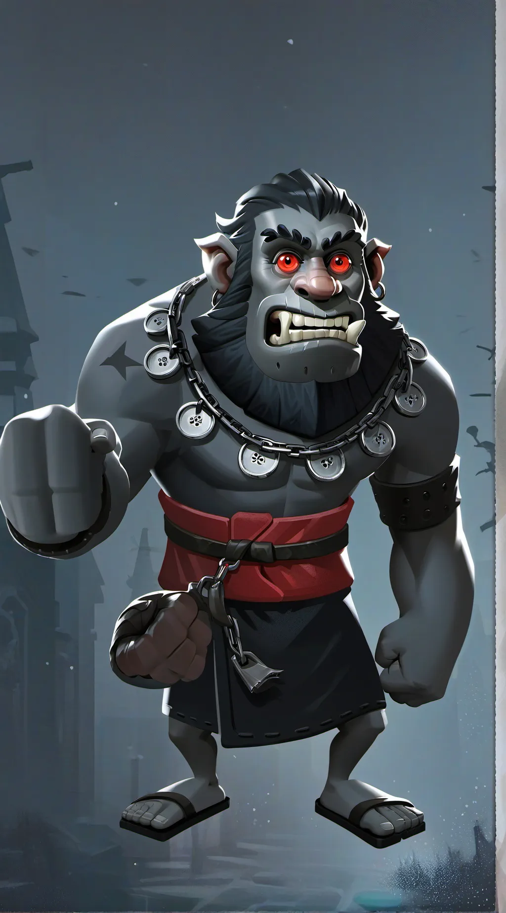 ai character: Blackgoogoo/sb background