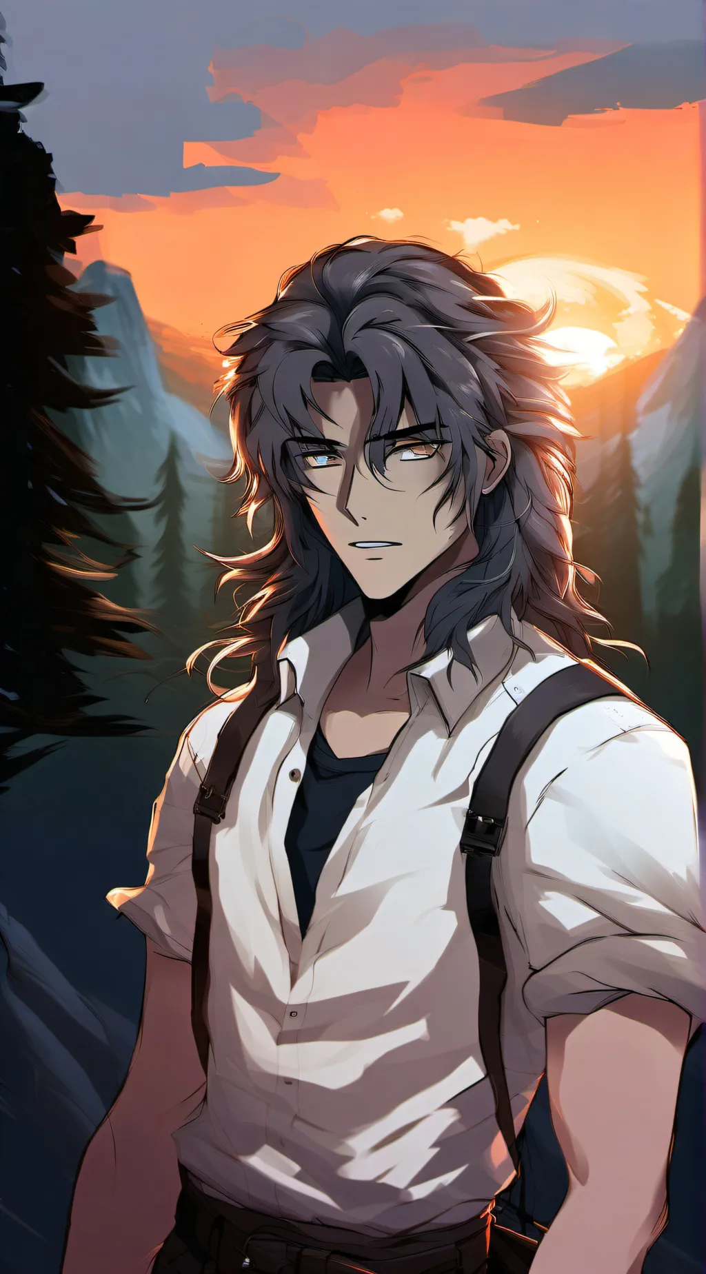 ai character: Leon x Cliff background
