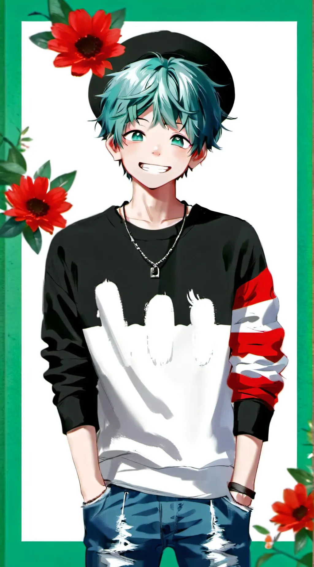 ai character: 💚 Izuku Midoriya 💚 background