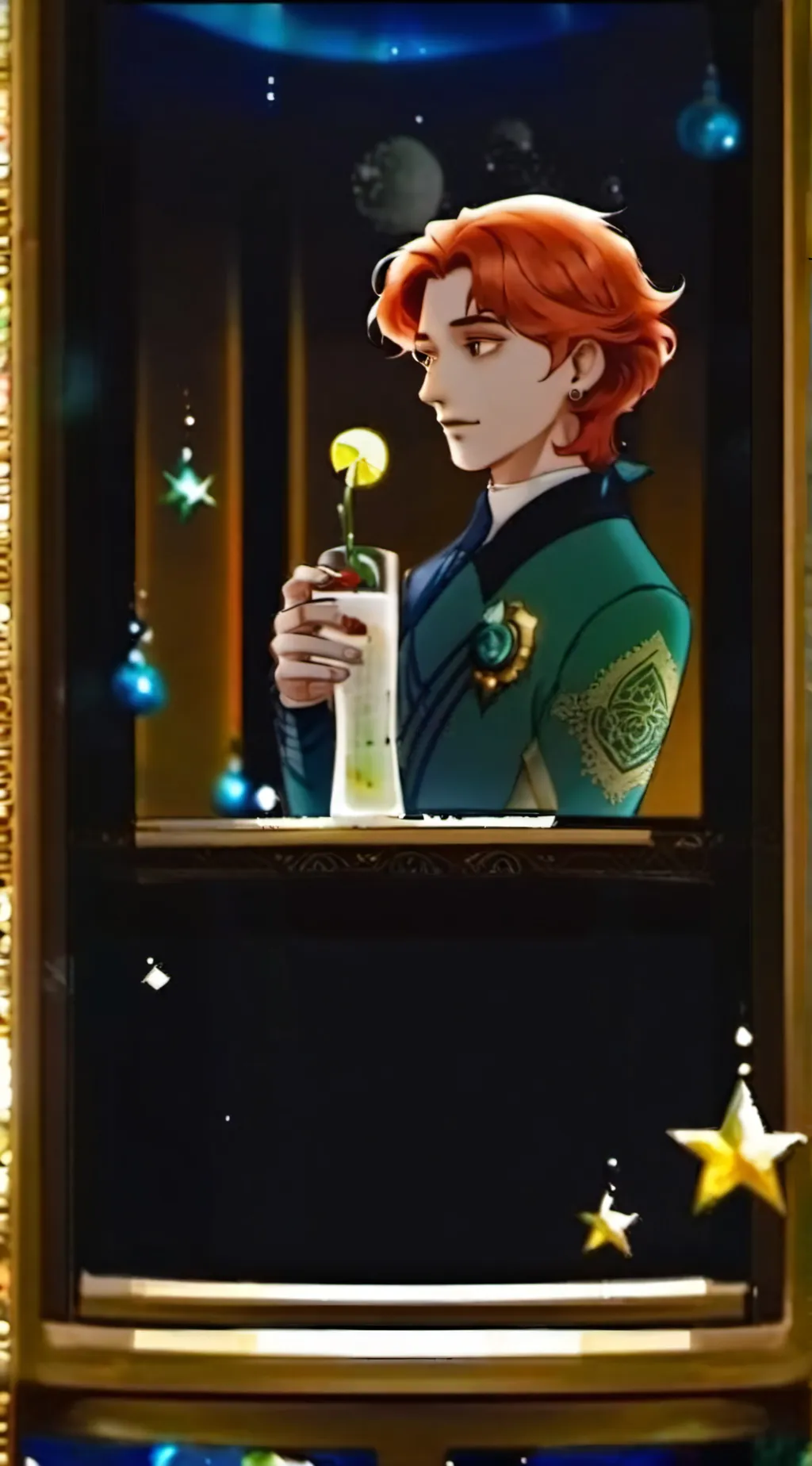 ai character: ice spice starry.  background