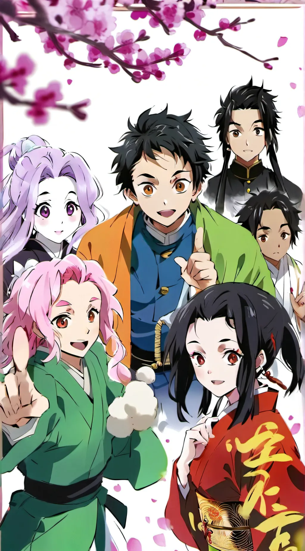 ai character: Demon slayer  background