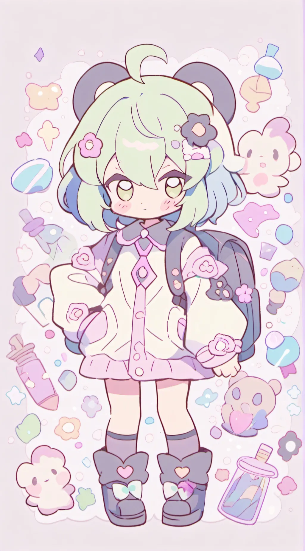 ai character: bitter giggle  background