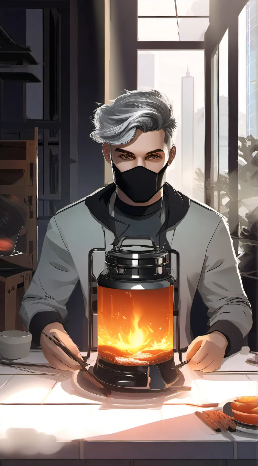 ai character: Hogwarts  background