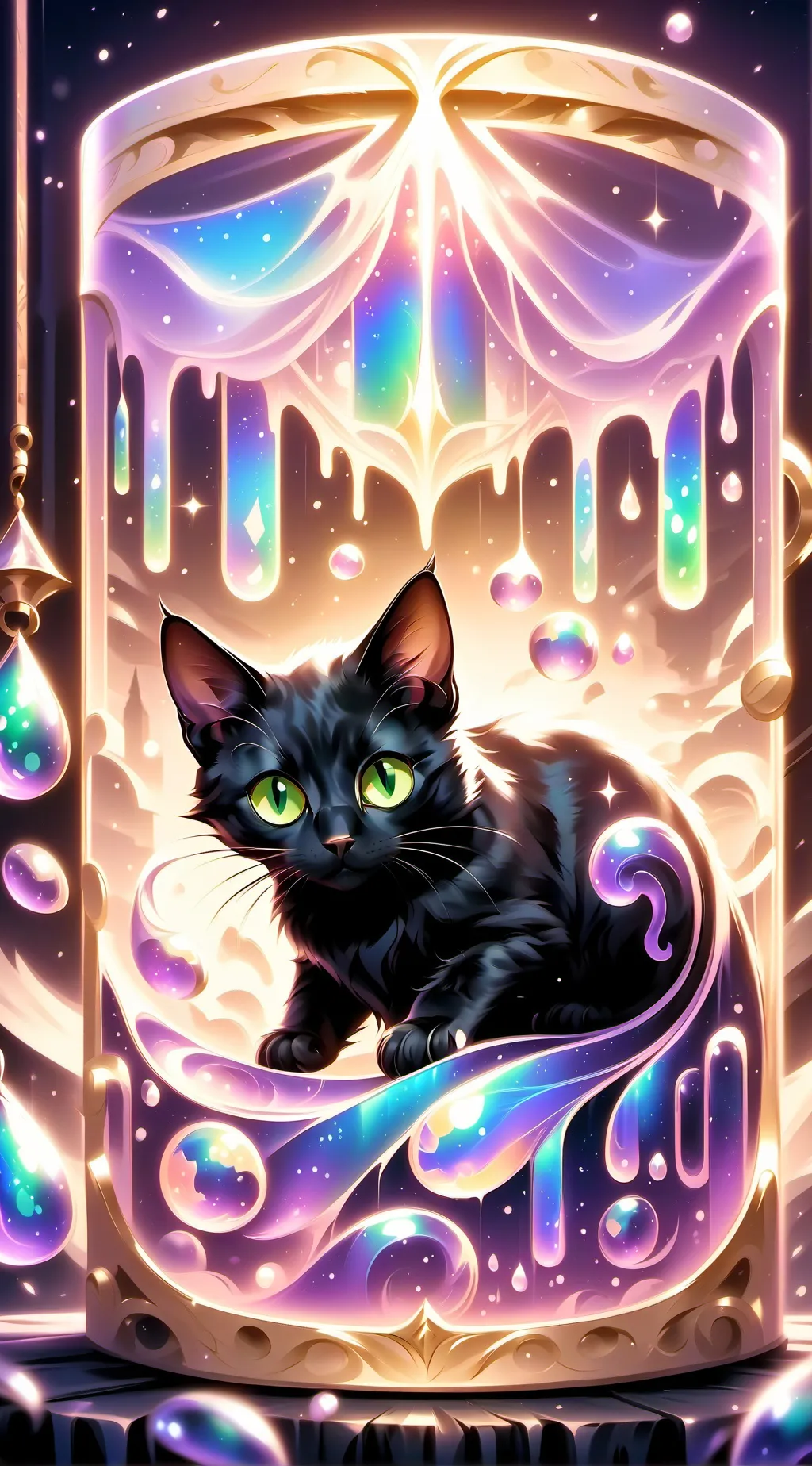 ai character: LittleKityBigCity background