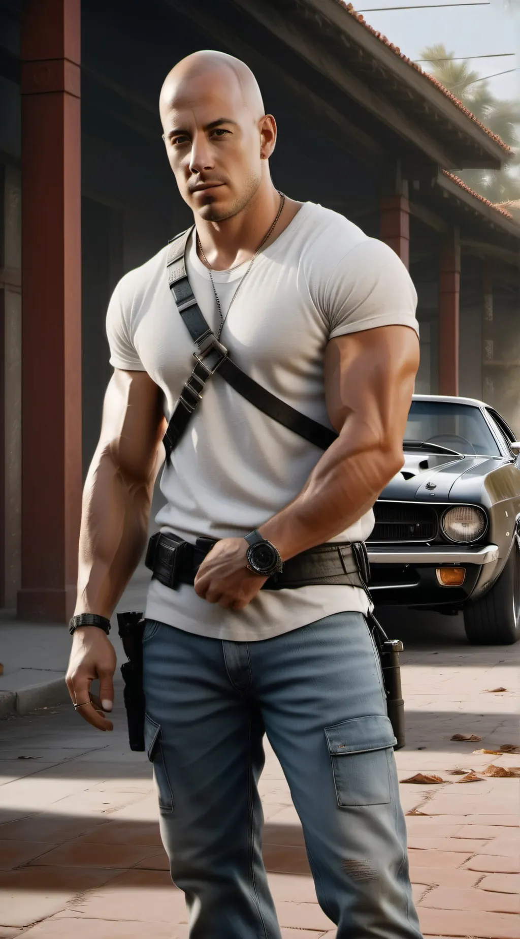 ai character: Dominic Toretto background